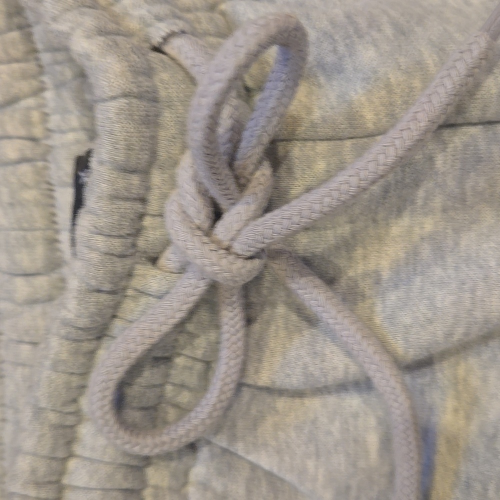 White Fox Boutique Light Heather Gray Trendy Drawstring Waist Sweatpants - Picture 5 of 8